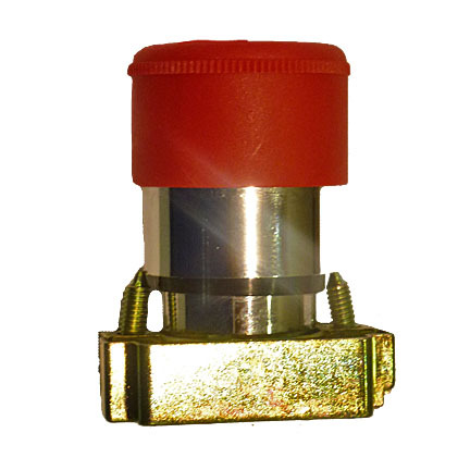 30 mm Red E-Stop Self Locking Metal