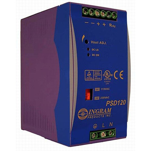 DRA120-12A, Power Supply, 120W, 12VDC @ 10 Amps