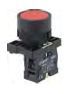 22mm Plastic Flush PB, 1 contact
