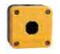 Pilot Enclosure, 1 hole, yellow