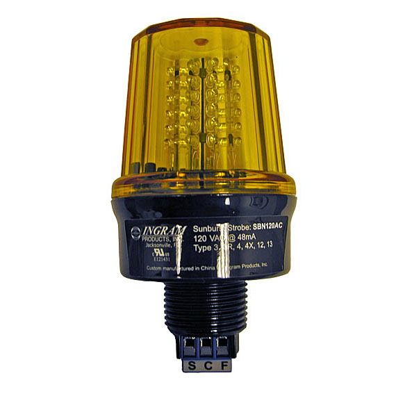 SunBurst 12/24V AC/DC LED Alarm Light - AMBER
